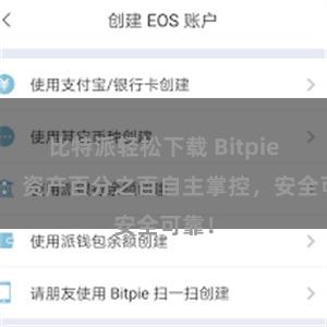 比特派轻松下载 Bitpie钱包：资产百分之百自主掌控，安全可靠！