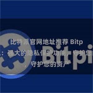 比特派官网地址推荐 Bitpie钱包：强大的隐私保护功能，守护您的资产