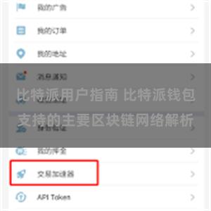比特派用户指南 比特派钱包支持的主要区块链网络解析