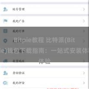 Bitpie教程 比特派(Bitpie)钱包下载指南：一站式安装体验