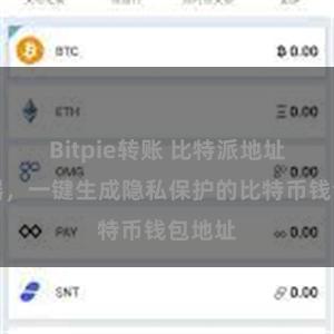 Bitpie转账 比特派地址生成器，一键生成隐私保护的比特币钱包地址
